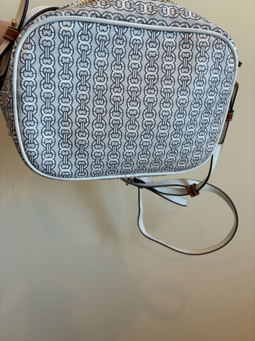 Rare Tory Burch Gemini Link Canvas Daisy Appliqué Crossbody bag - Picture 4 of 7